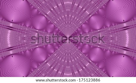 Abstract pink background  with a detailed tunnel like pattern and decorative concentrated rings