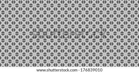 Abstract fractal background in high resolution with a detailed simple geometric oval pattern and interconnected crosses in grey color