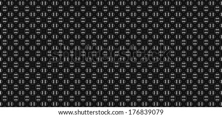Abstract fractal background in high resolution with a detailed simple geometric oval pattern and interconnected crosses in dark grey and black colors.