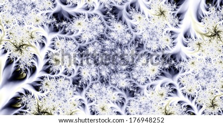 Abstract high resolution colorful background with a detailed spiral flower-like pattern in white, yellow and light purple colors