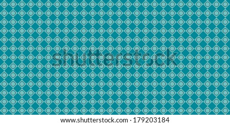 Light blue abstract fractal background in high resolution with a detailed simple geometric pattern consisting of a grid of squares with circles within.