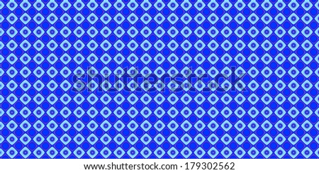 Dark and light blue abstract fractal background in high resolution with a detailed simple geometric pattern consisting of a grid of squares with circles inside them