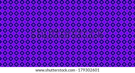 Bright purple and black abstract fractal background in high resolution with a detailed simple geometric pattern consisting of a grid of squares with circles inside them