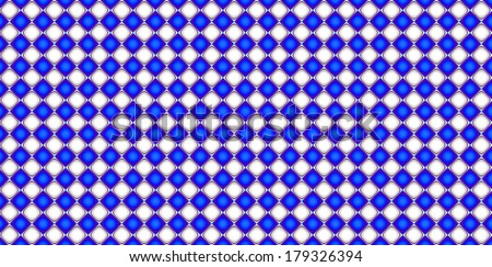 Dark blue and white abstract fractal background in high resolution with a detailed simple geometric pattern consisting of a grid of diamond shapes and circles, all interconnected in a grid.
