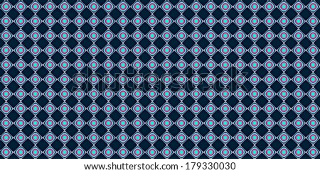 Blue and pink abstract fractal background in high resolution with a detailed simple geometric pattern consisting of a lattice of squares, some with circles and dots within.