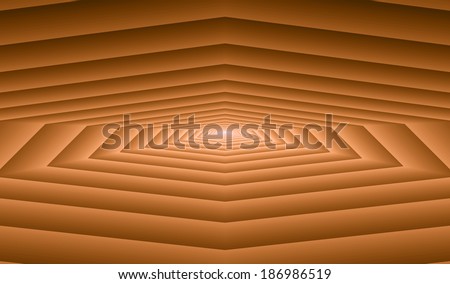 Abstract high resolution background with a detailed disc-like shining pattern in the center and light and dark stripes in yellow color
