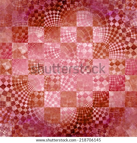 Abstract fractal chess wallpaper with a detailed spiraling pattern in the center, all in red and pink