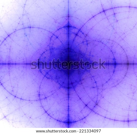 Abstract pastel colored purple background with a dark center surrounded by a detailed decorative pattern of interconnected dark rings and circles in high resolution