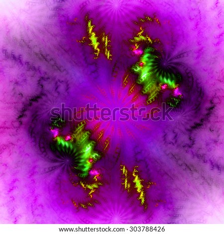 Abstract high resolution spiraling storm background in dark vivid pink,yellow,green,red