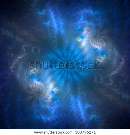 Abstract high resolution spiraling storm background in shining blue