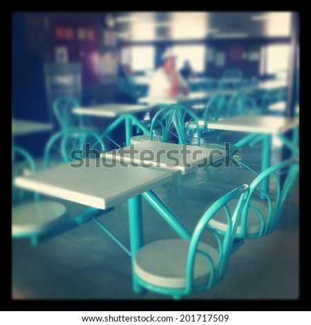Seating in food court - instagram effect