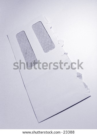 White business Envelope isolated on white background