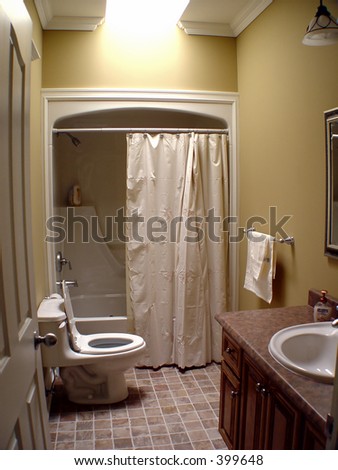 Small Bathroom Design On Interior Of Small Bathroom Stock Photo 399648