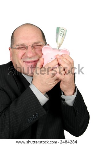 man in bank