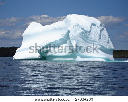 Ice Berg in Ocean off Newfoundland