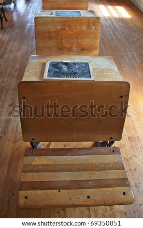 Student desk in old school house