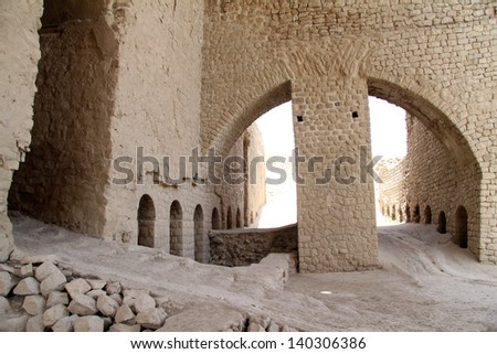 Inside ruined Ardeshir\'s palace near Shiraz