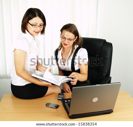 successful business woman teamwork in office
