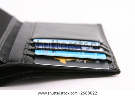 wallet with credit cards