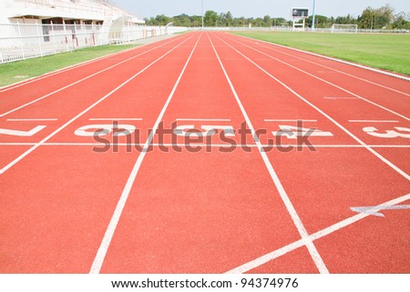 sport running track