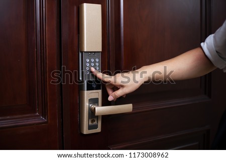 password lock at smart home