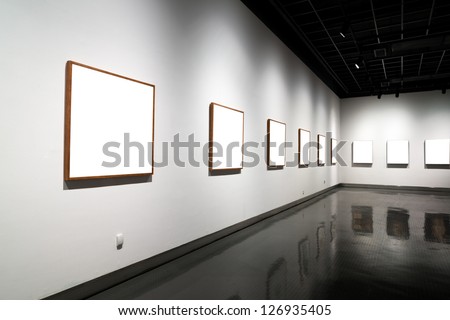 Empty Gallery In Art Museum