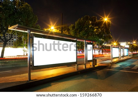 Bus Station At Night
