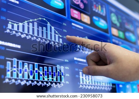 clicking and analysis business financial report. This is a ERP system which can display company\'s financial status in graph and report the daily or monthly sale information simultaneously.