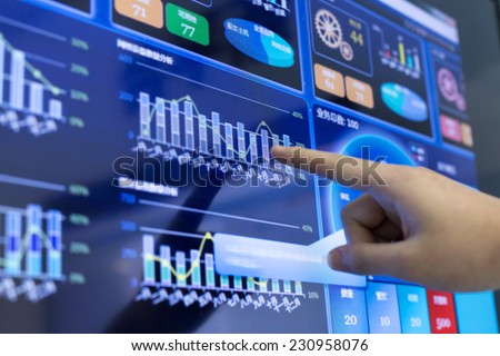 clicking and analysis business financial report. This is a ERP system which can display company\'s financial status in graph and report the daily or monthly sale information simultaneously.