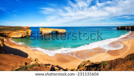seascape,landscape and skyline of the great ocean road,australia