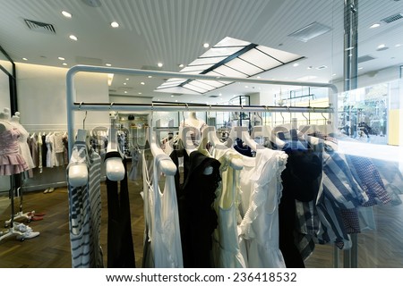 modern fashion shop interior