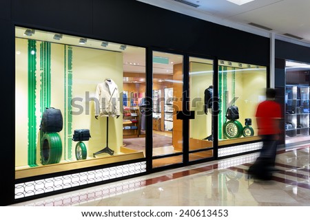 fashion clothes shop storefront