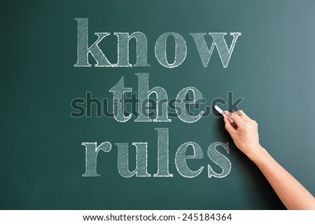 writing know the rules on blackboard