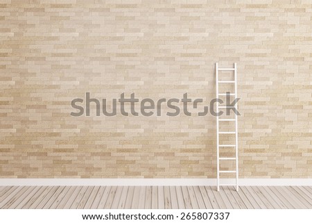 ladder lean on wall