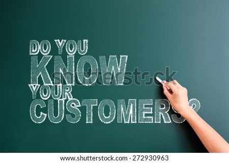 writing do you know your customer on blackboard