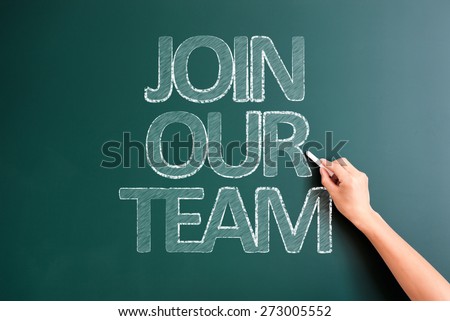 writing join our team on blackboard
