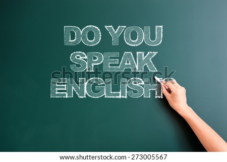 writing do you speak english on blackboard
