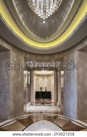 luxury home corridor interior