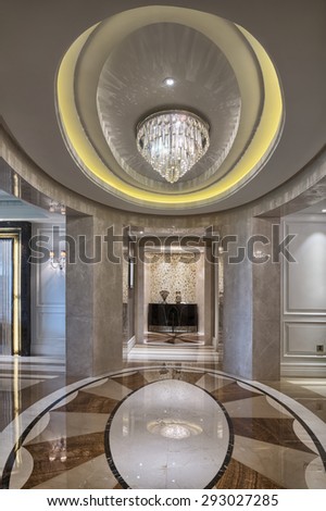luxury home corridor interior