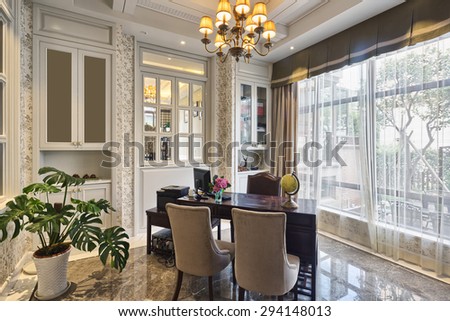 luxury lobby room interior and decoration