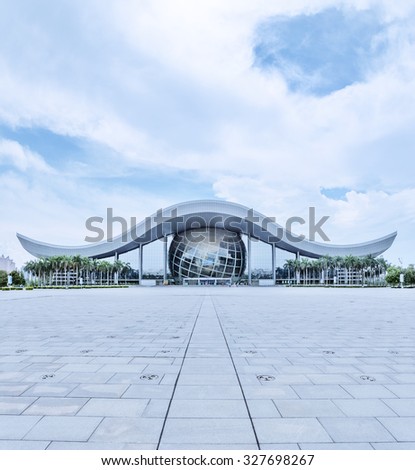 GUANGZHOU, CHINA -May 21: Guangdong Science Center on May 21, 2015 in Guangzhou. This is Asia\'s largest base for science education, International science and technology exchange platform