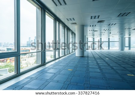 empty office room with modern style