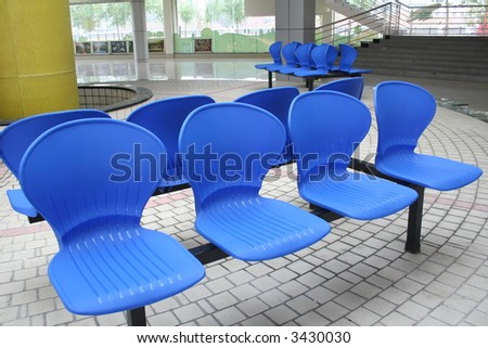blue stadium seats