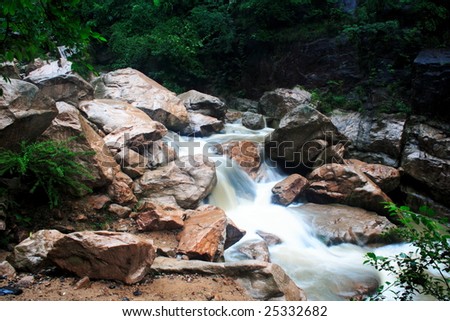 waterfall in Taizhou,zhejiang,CHINA