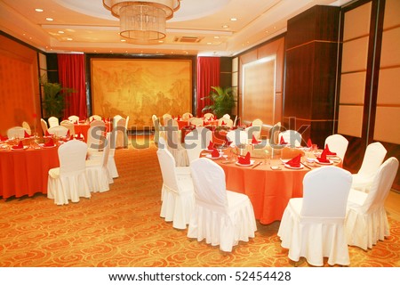 stock photo table setting with plates and glasses for a wedding or 
