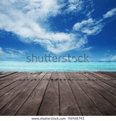 platform beside sea