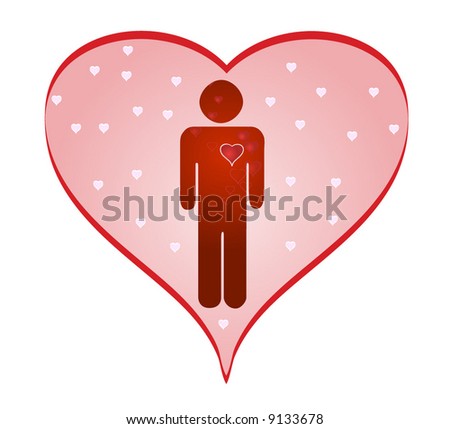 Love Heart Icon. stock vector : Love heart icon