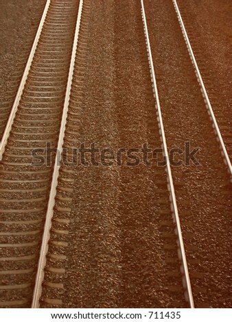 Railway tracks - in camera effect
