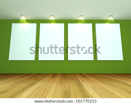 green wall canvas