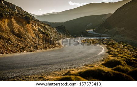 winding road in the mountain
